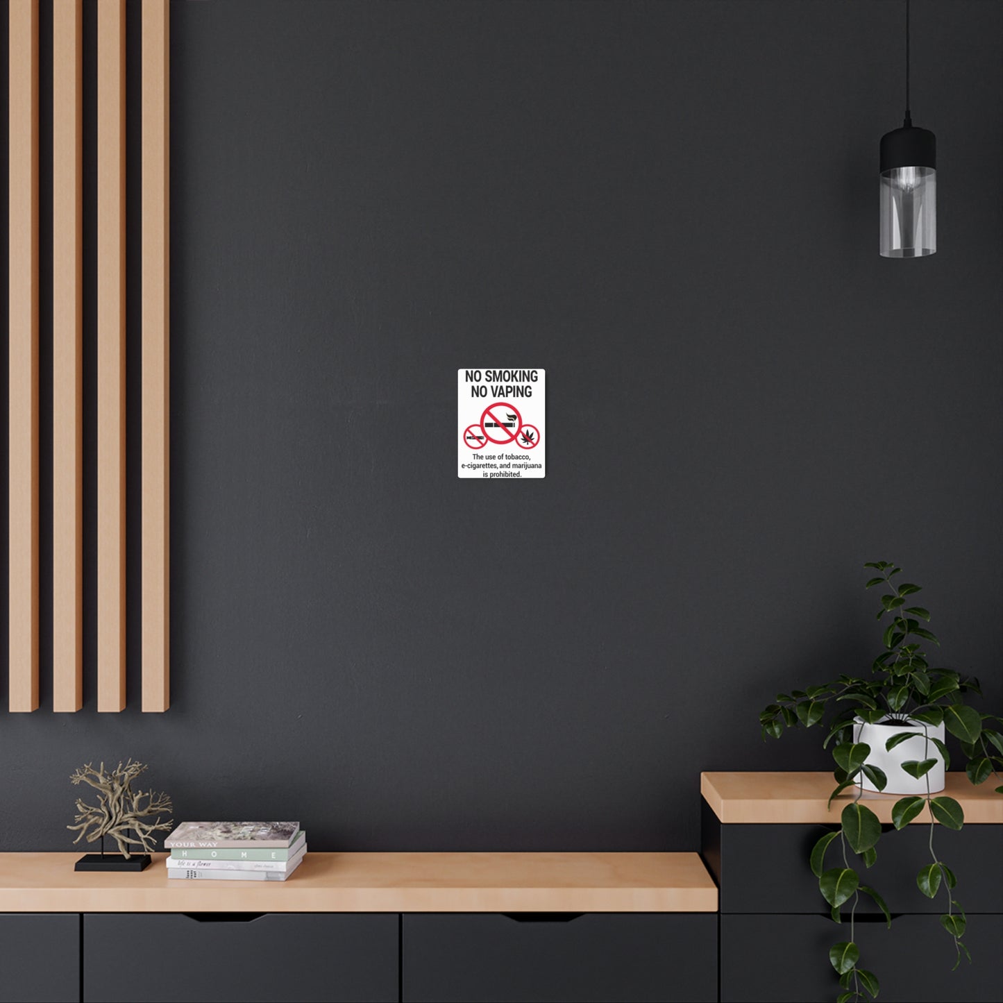 No Smoking Metal Art Sign, Industrial Home Decor, Office Warning Sign, Outdoor Regulations, Unique Gift for Smokers - Stoner Designz