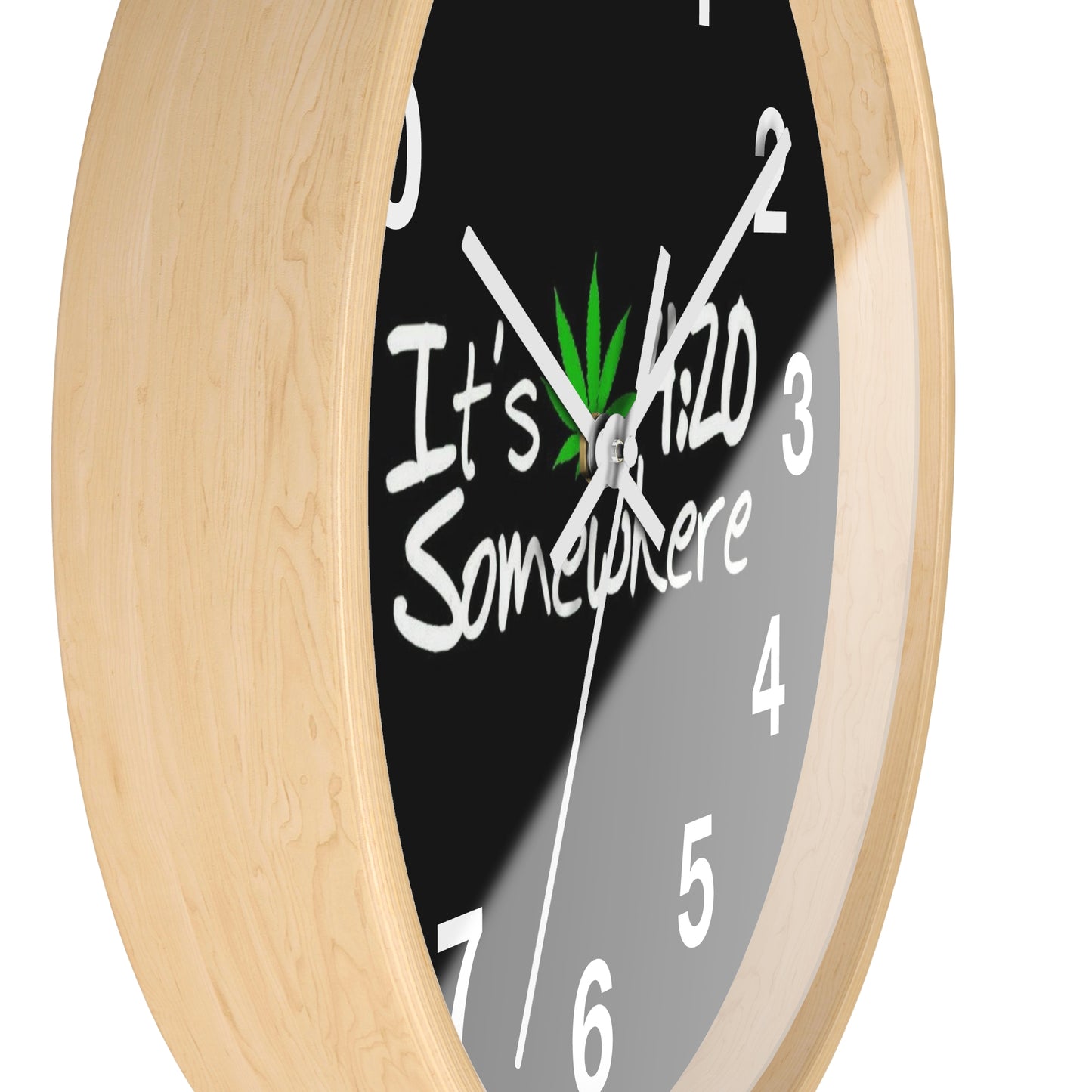 420 Themed Wall Clock, Perfect for Stoners, Cannabis Enthusiasts, Gift for 4/20, Home Decor, Unique Timepiece - Stoner Designz