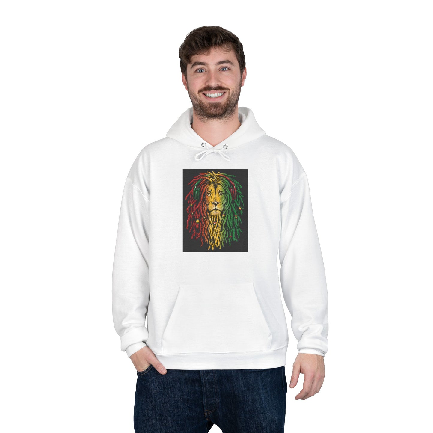 Reggae Vibes Hoodie, Unisex Eco-Friendly Pullover, Perfect for Music Lovers & Festivals, Ideal Gift for Friends - Stoner Designz
