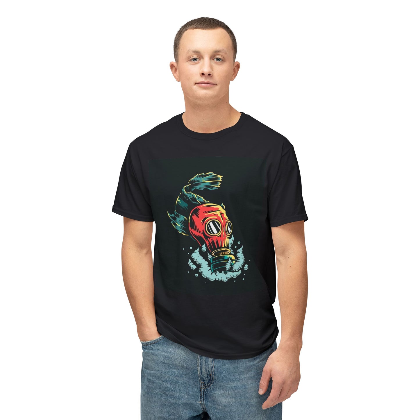 Unique Unisex HD Cotton™ T-Shirt with Bold Gas Mask Design - Stoner Designz