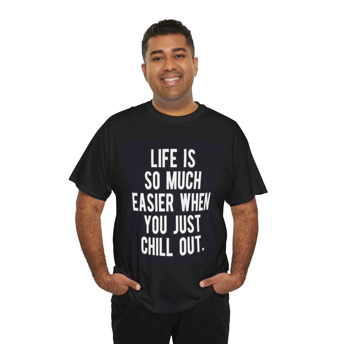 Chill Out Motivational Tee, Unisex T-Shirt, Relaxed Fit Cotton Top, Gift for Friends, Inspirational Quote Shirt - Stoner Designz