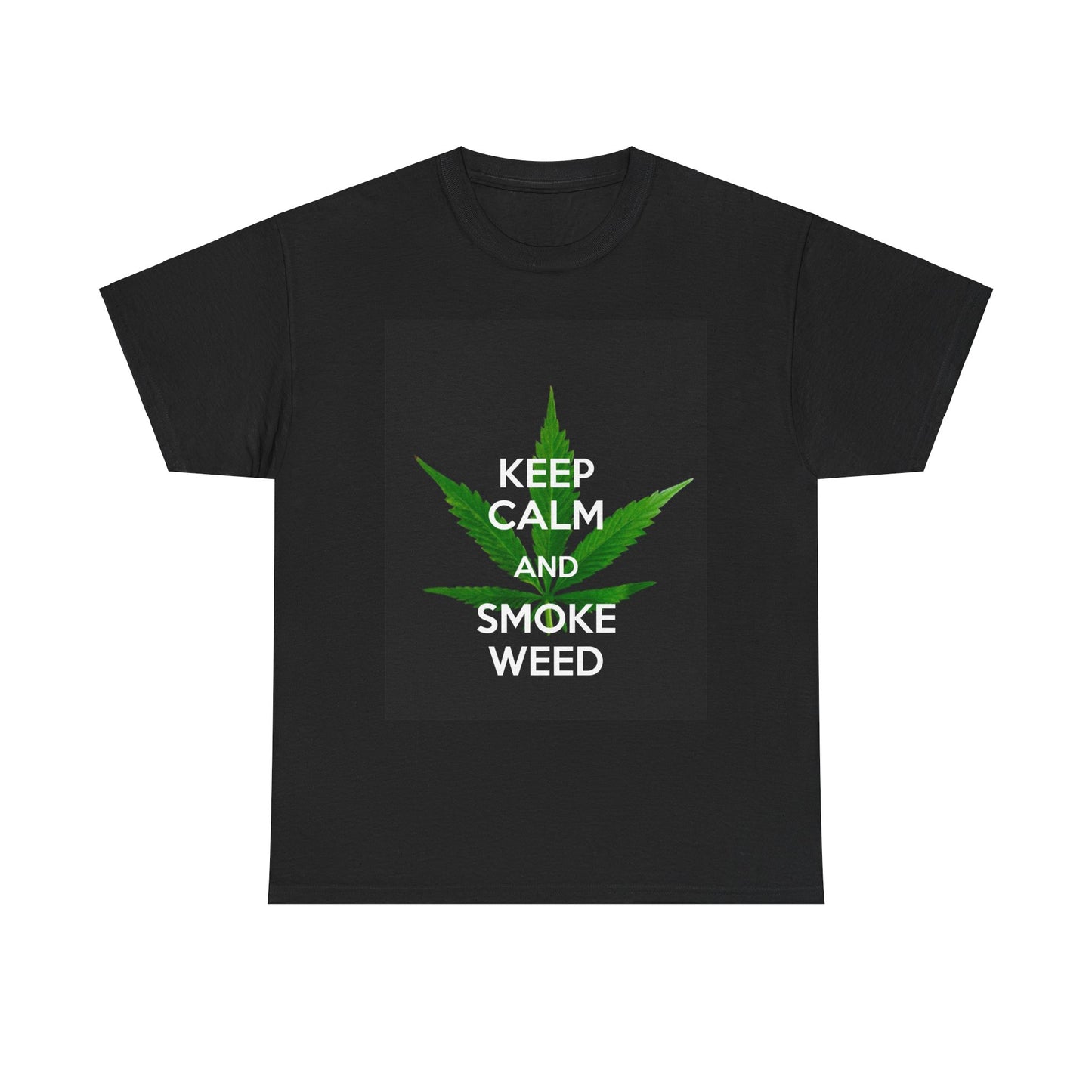 Keep Calm and Smoke Weed Tee, Cannabis T-Shirt, Funny Stoner Shirt, Gift for Weed Lovers, Chill Vibe Apparel, Unisex Cotton Top - Stoner Designz