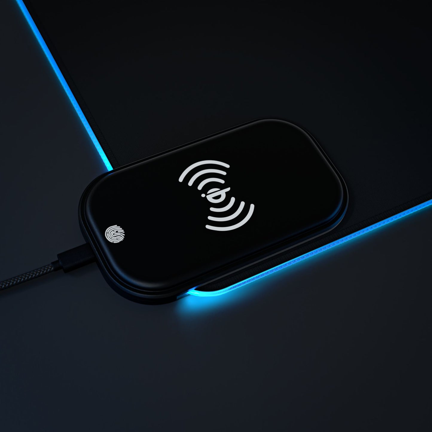 LED Wireless Charging Gaming Mouse Pad - It's 4:20 Somewhere, Computer Accessories, Gamer Decor, Unique Gift, Desk Mat - Stoner Designz