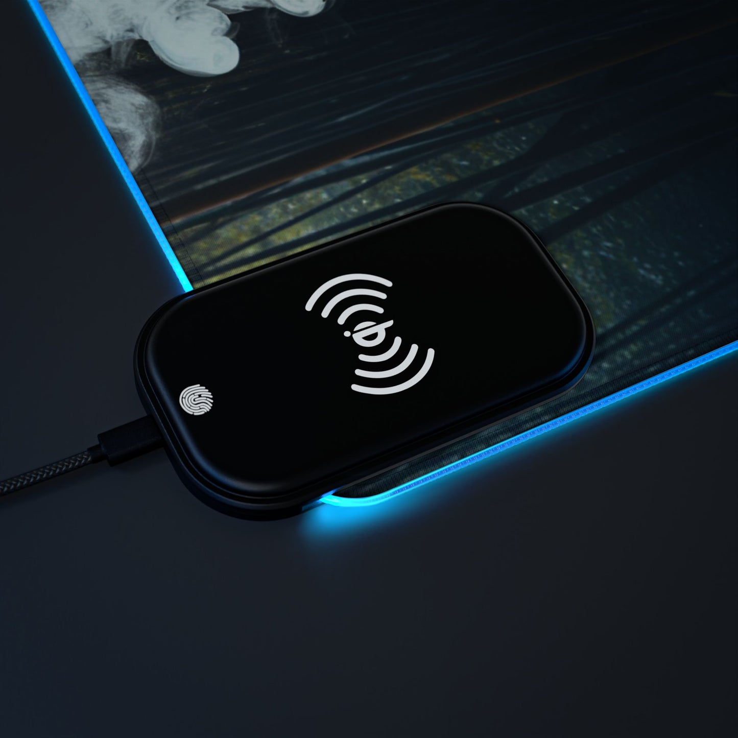 LED Gaming Mouse Pad, Wireless Charging - Stoner Designz