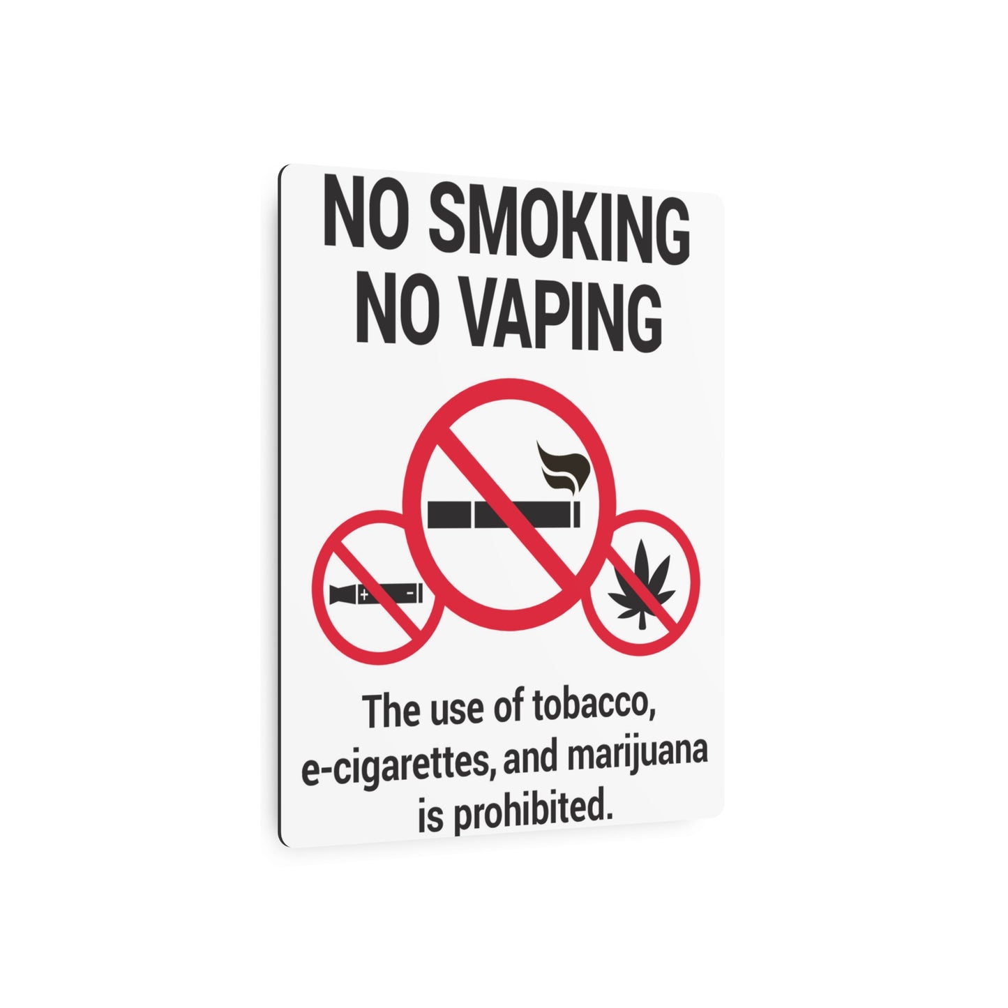 No Smoking Metal Art Sign, Industrial Home Decor, Office Warning Sign, Outdoor Regulations, Unique Gift for Smokers - Stoner Designz