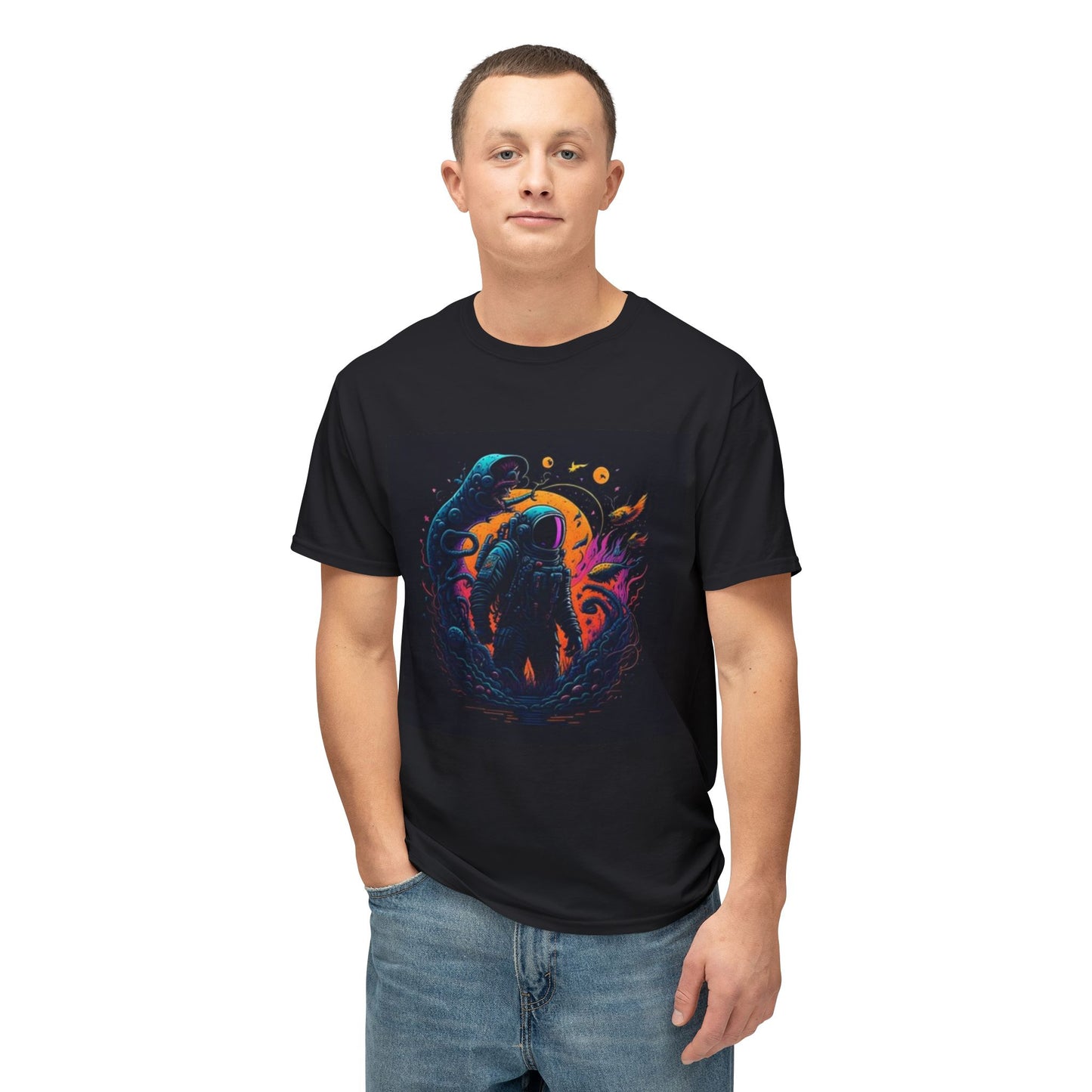 Cosmic Explorer Unisex T-Shirt - Astronaut Artwork Tee - Stoner Designz