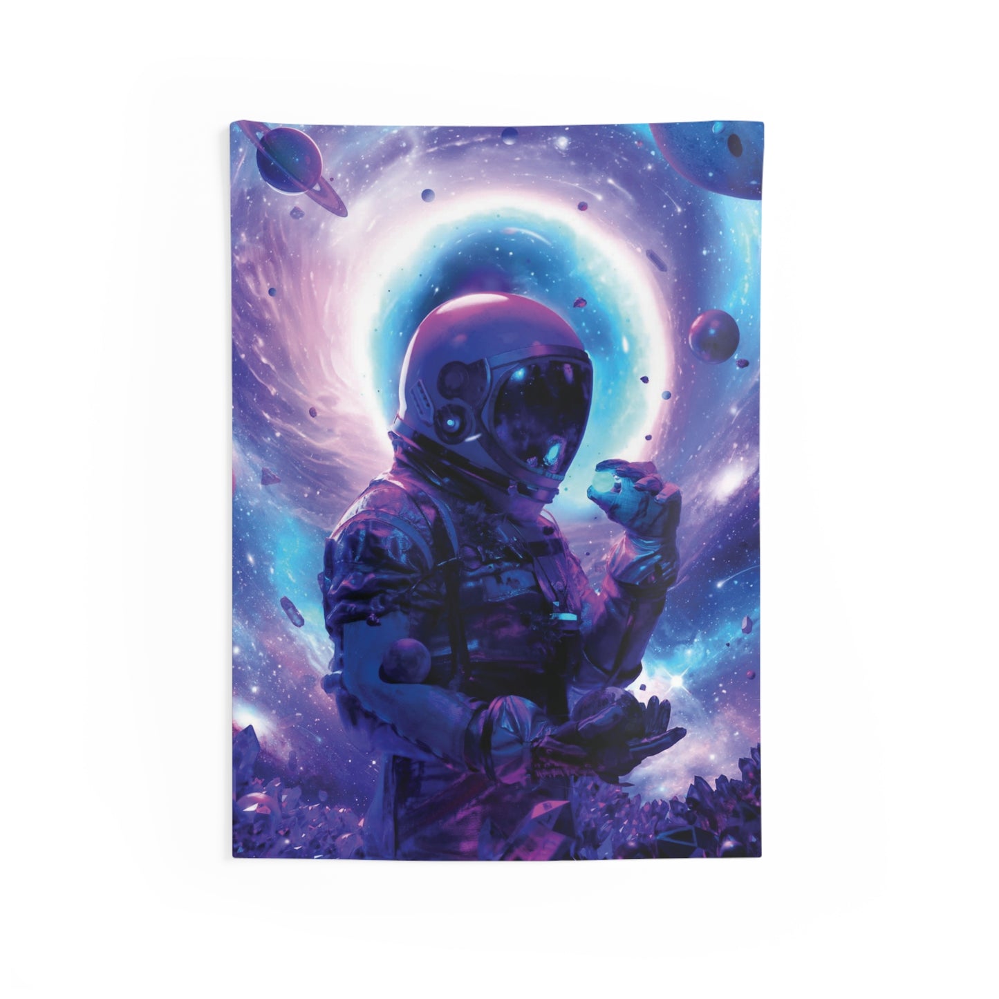 Cosmic Astronaut Indoor Wall Tapestry - Stoner Designz