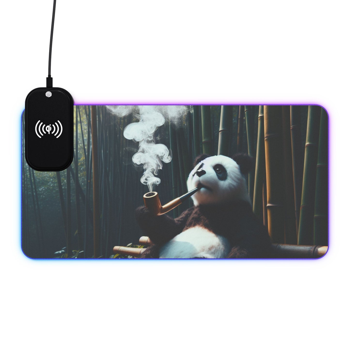 LED Gaming Mouse Pad, Wireless Charging - Stoner Designz