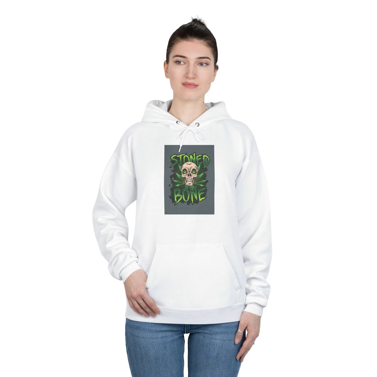 Stoned Bone Hoodie - Eco-Friendly Unisex Pullover, Casual Streetwear, Unique Gift for Friends, Halloween, Everyday Wear, Comfort Fashion - Stoner Designz