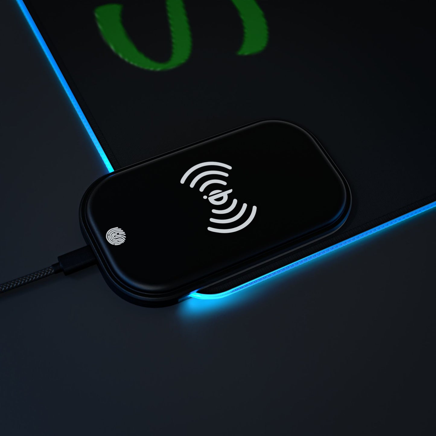 Stoners Only LED Gaming Mouse Pad, Wired & Wireless Charging Pad, Gamer Decor, Unique Gift for Gamers, Stoner Accessories - Stoner Designz