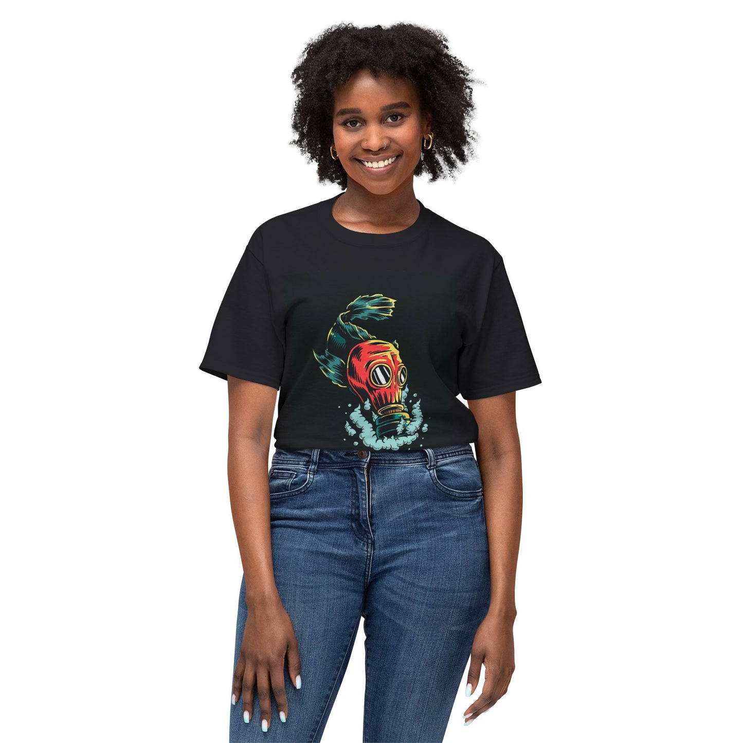 Unique Unisex HD Cotton™ T-Shirt with Bold Gas Mask Design - Stoner Designz