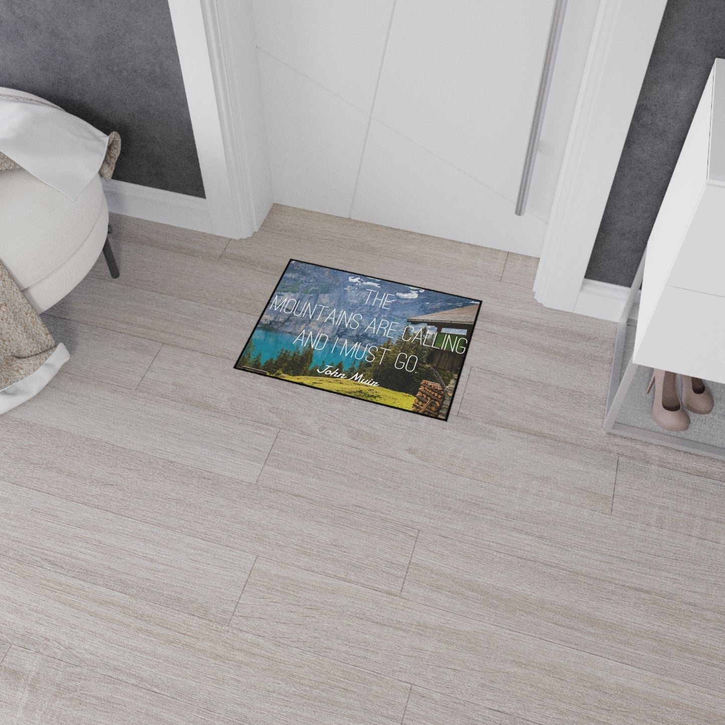 Nature-Inspired Heavy Duty Floor Mat - Adventure Decor, Outdoor Enthusiast Gift, Mountain Vibes, Home Entryway Rug, Camper Welcome Mat - Stoner Designz