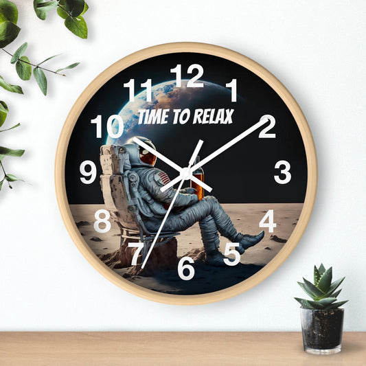 Astronaut Wall Clock - Time to Relax