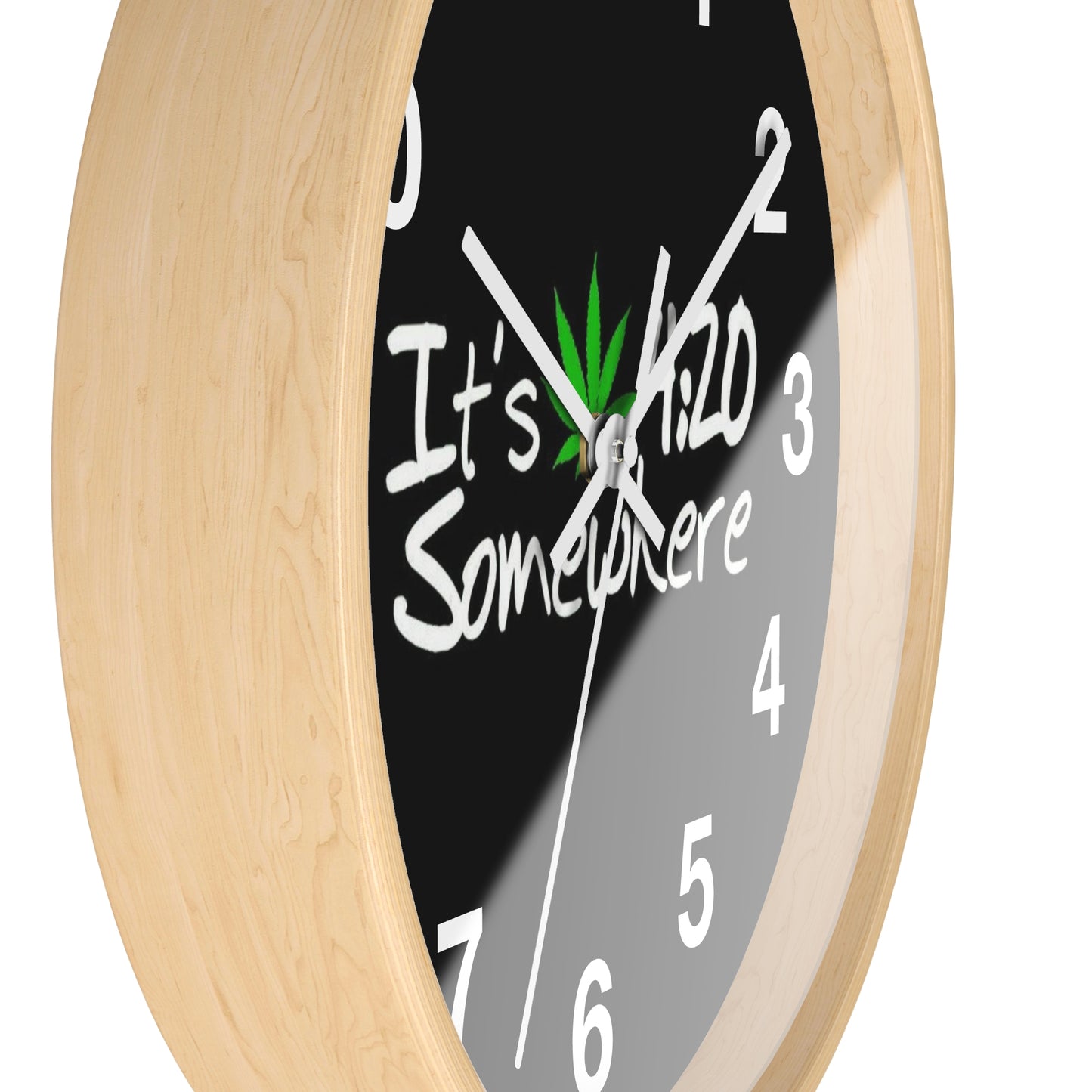 420 Themed Wall Clock, Perfect for Stoners, Cannabis Enthusiasts, Gift for 4/20, Home Decor, Unique Timepiece