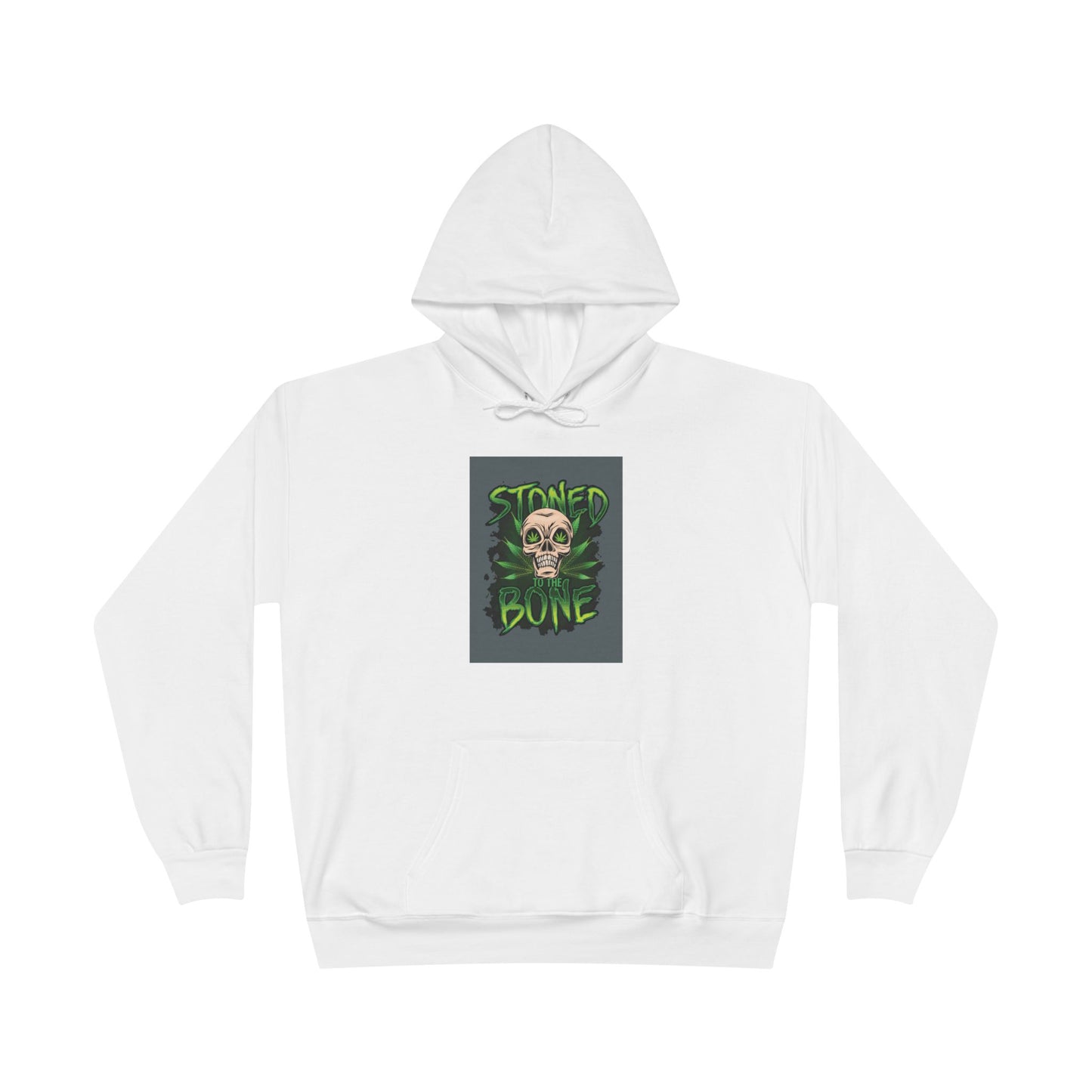 Stoned Bone Hoodie - Eco-Friendly Unisex Pullover, Casual Streetwear, Unique Gift for Friends, Halloween, Everyday Wear, Comfort Fashion