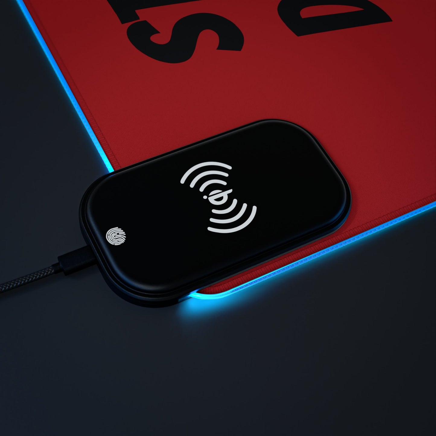 Dope Designz LED Gaming Mouse Pad - Wireless Charging Station, Gamer Gift, Gaming Desk Accessories, Desk Décor, Tech Lover's Must-Have - Stoner Designz