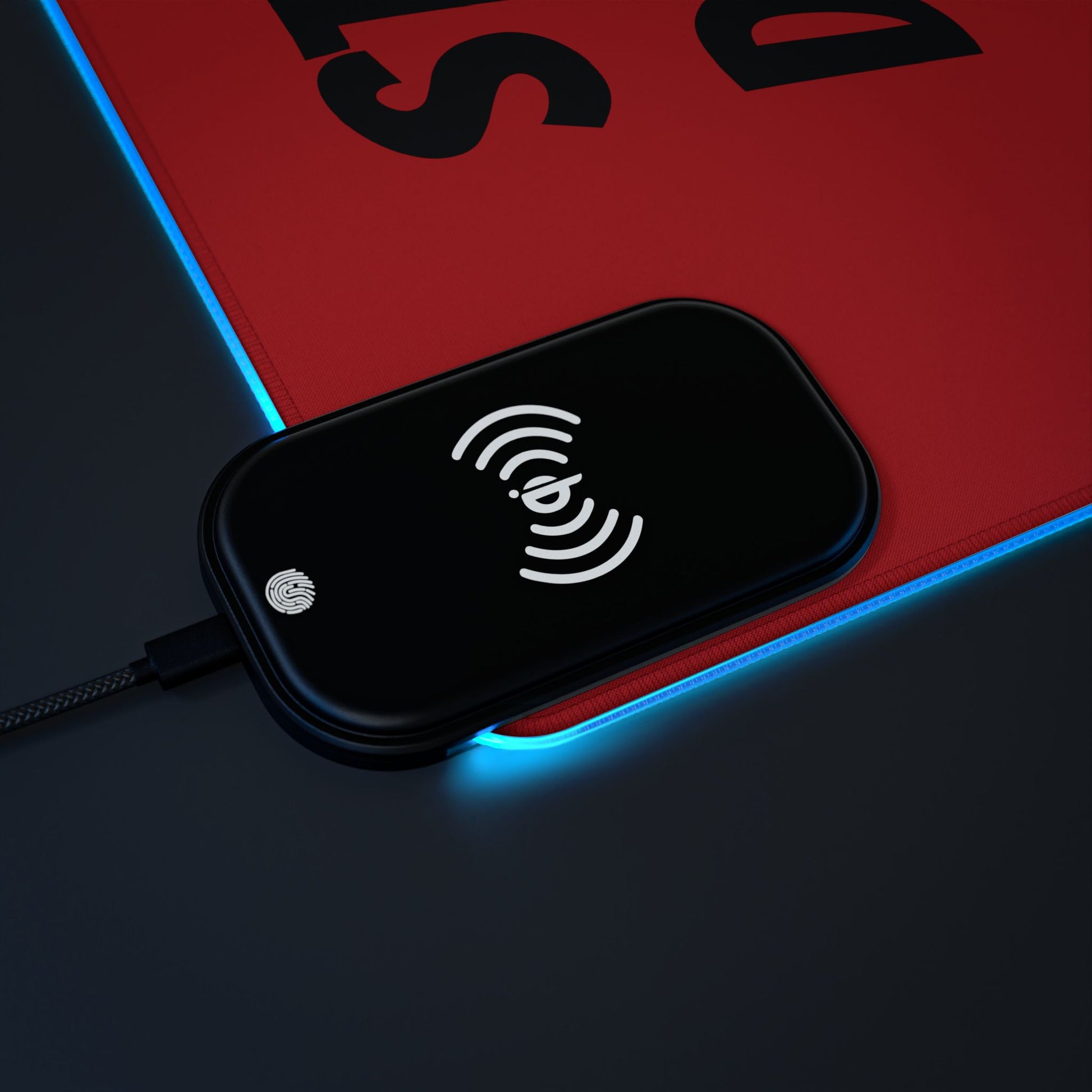 Dope Designz LED Gaming Mouse Pad - Wireless Charging Station, Gamer Gift, Gaming Desk Accessories, Desk Décor, Tech Lover's Must-Have - Stoner Designz