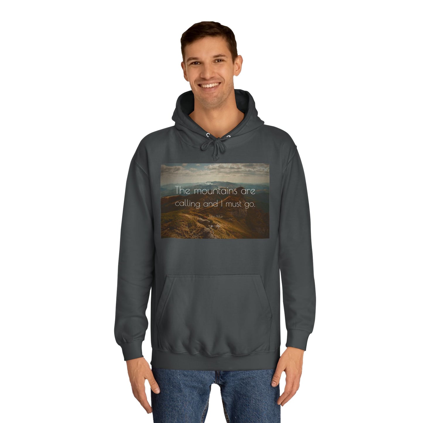 Adventure Awaits: Unisex College Hoodie - Perfect for Outdoor Lovers, Travel, Nature Enthusiasts, Gift for Graduates, Cozy Sweatshirt