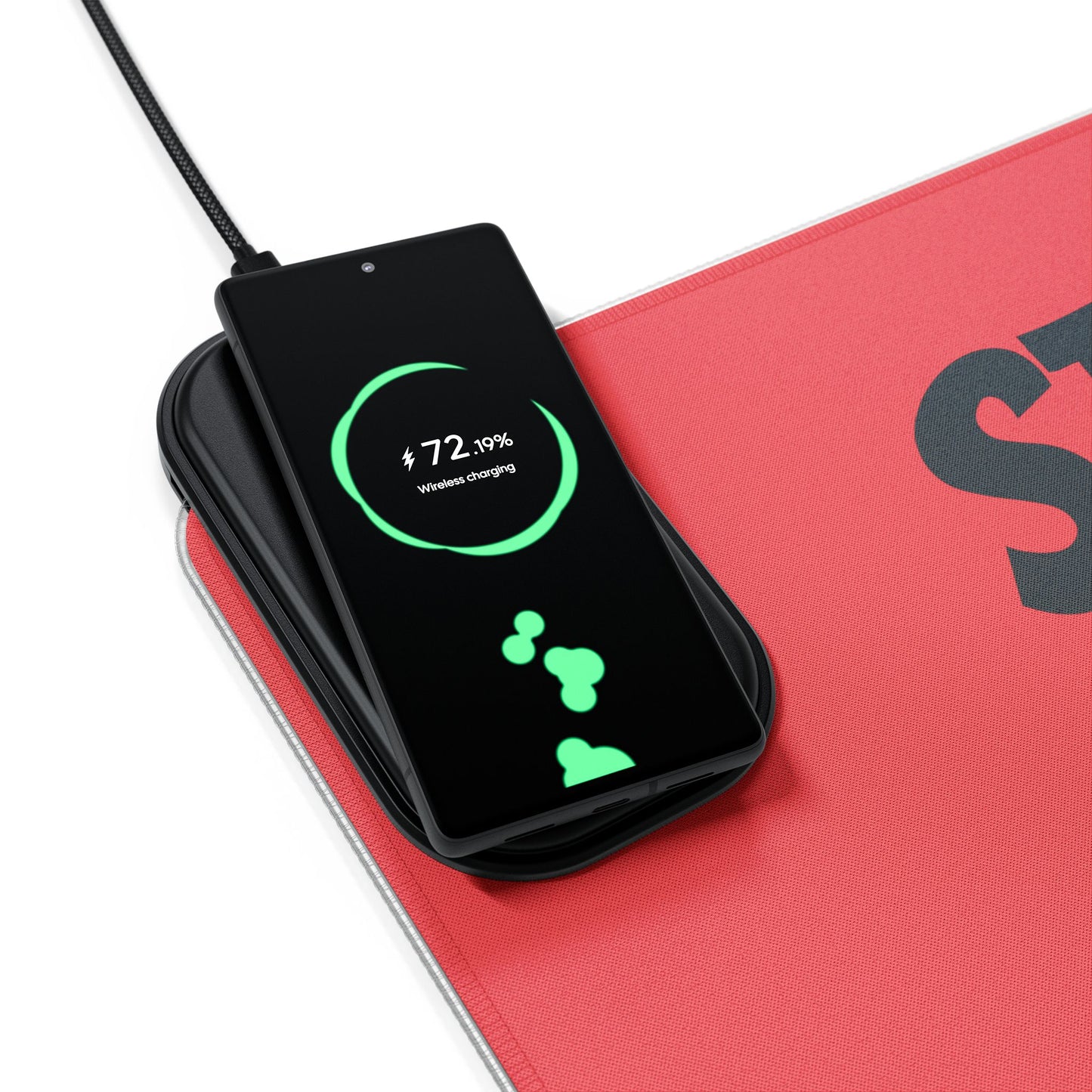 Dope Designz LED Gaming Mouse Pad - Wireless Charging Station, Gamer Gift, Gaming Desk Accessories, Desk Décor, Tech Lover's Must-Have - Stoner Designz
