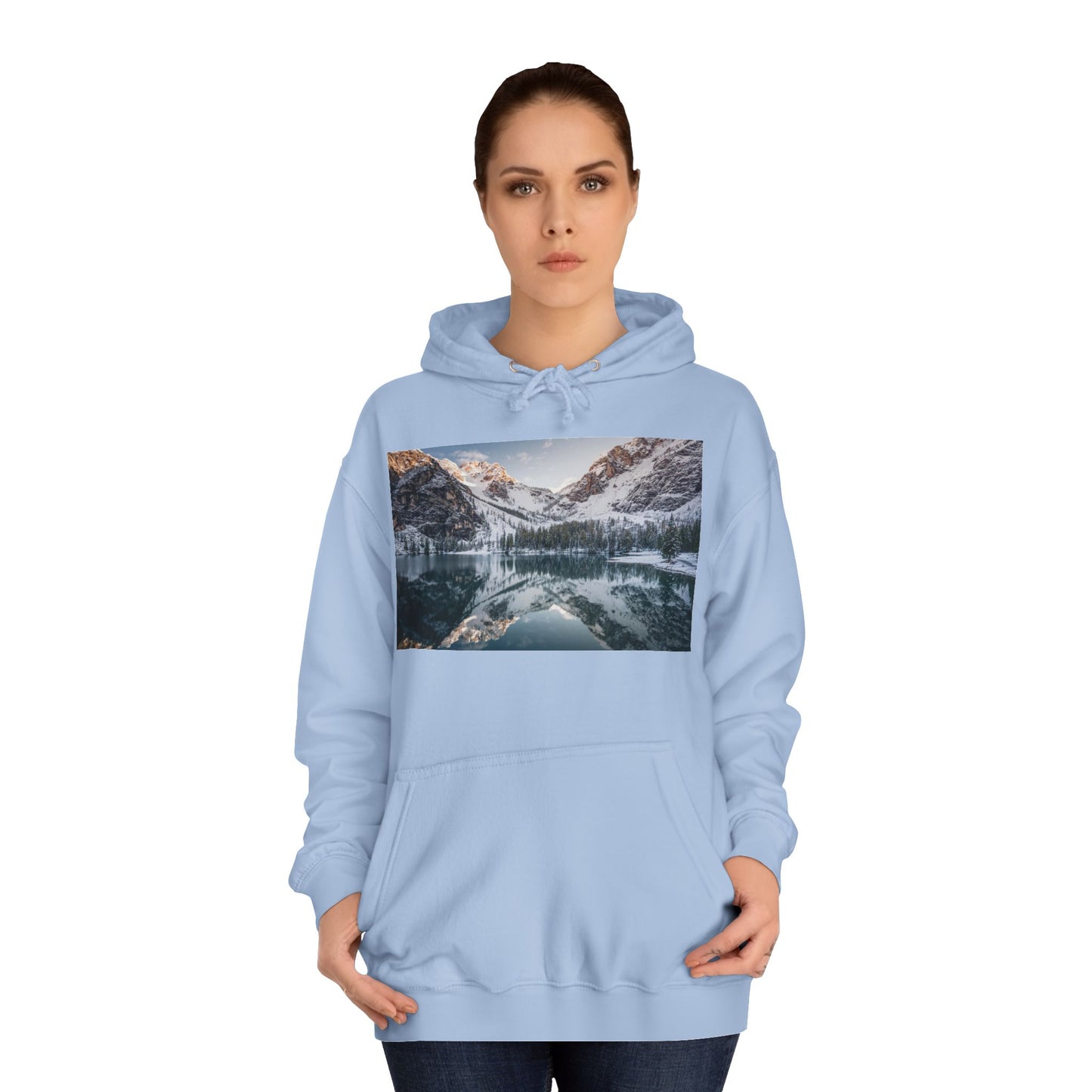 Scenic Unisex College Hoodie, Cozy Winter Apparel, Nature Lover Gift, Perfect for College Students, Great for Casual Wear