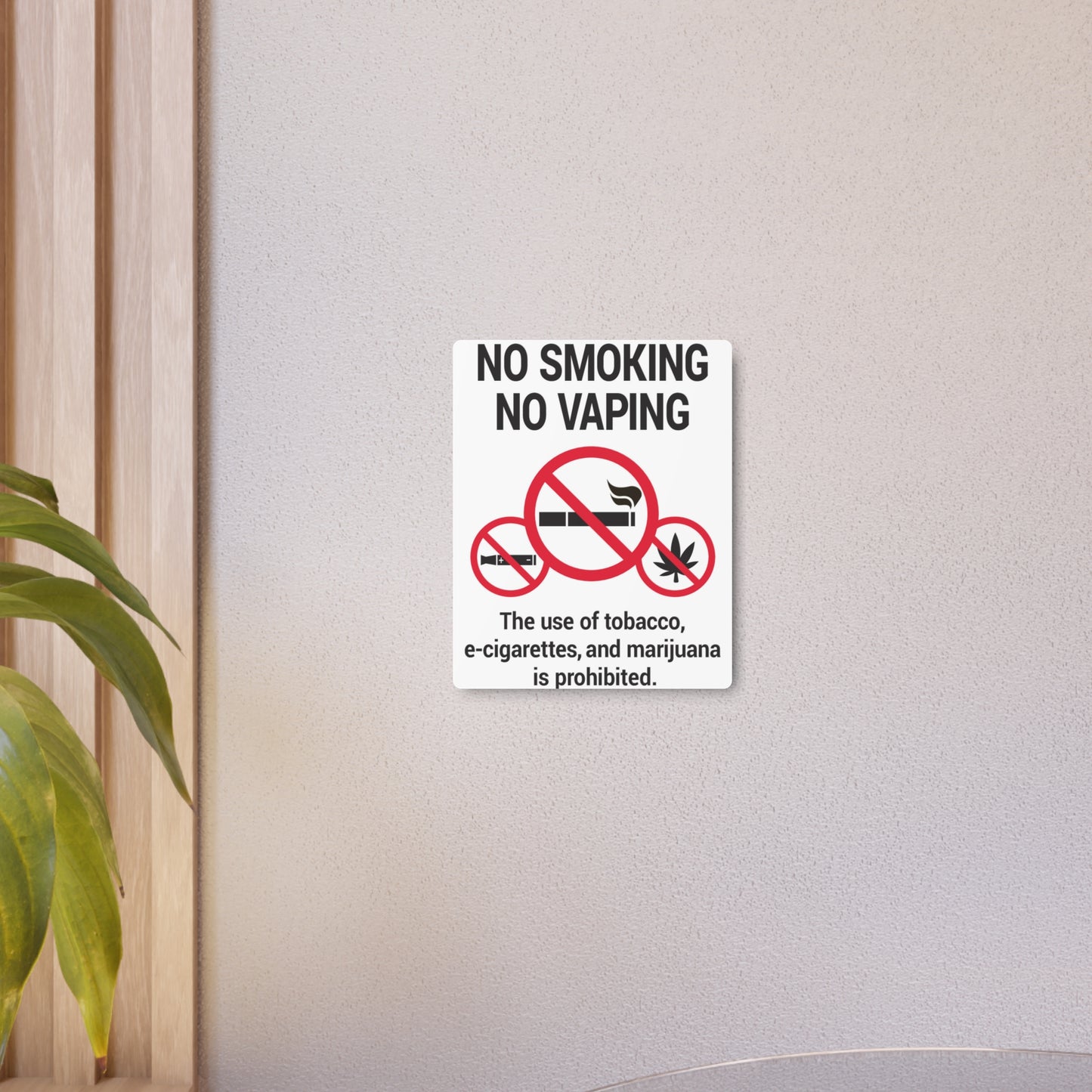 No Smoking Metal Art Sign, Industrial Home Decor, Office Warning Sign, Outdoor Regulations, Unique Gift for Smokers