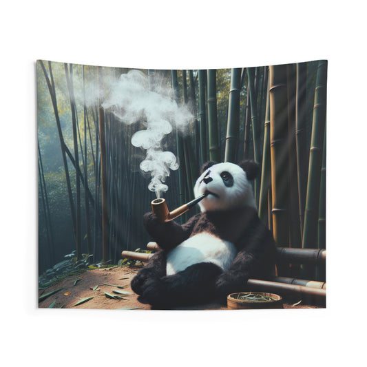 Relaxing Panda Wall Tapestry, Cozy Home Decor, Nature-Inspired Art, Gift for Animal Lovers, Unique Room Accent